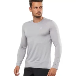 Clothing^Salomon Outlet – Xa Long-Sleeve T-Shirt – Men'S Alloy