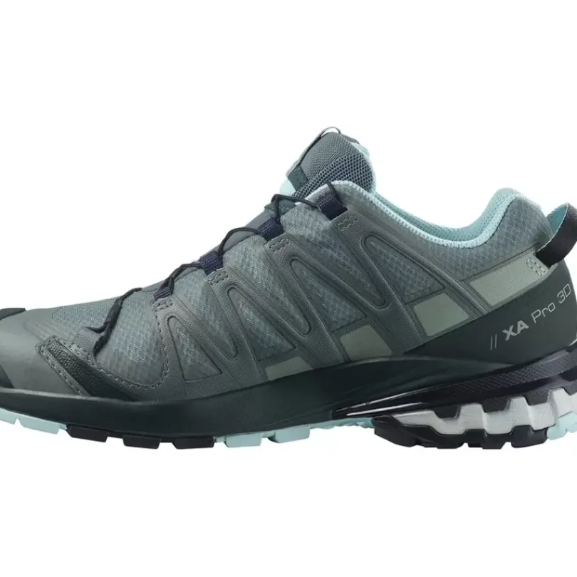 Footwear^Salomon Outlet – Xa Pro 3D V8 Gtx Shoe – Women'S Balsam Green/Green Gables/Pastel Turquoise|Royal Lilac/Lavender/Slate